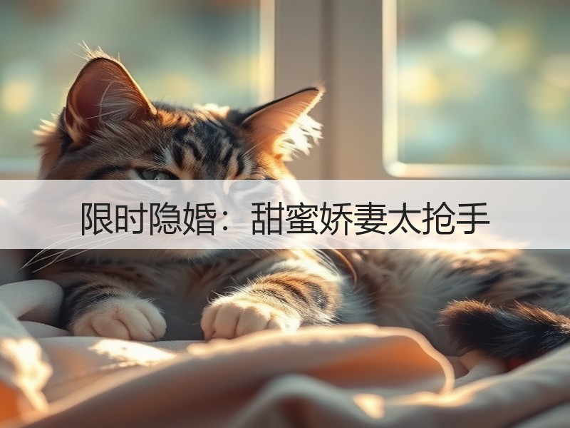 限时隐婚：甜蜜娇妻太抢手