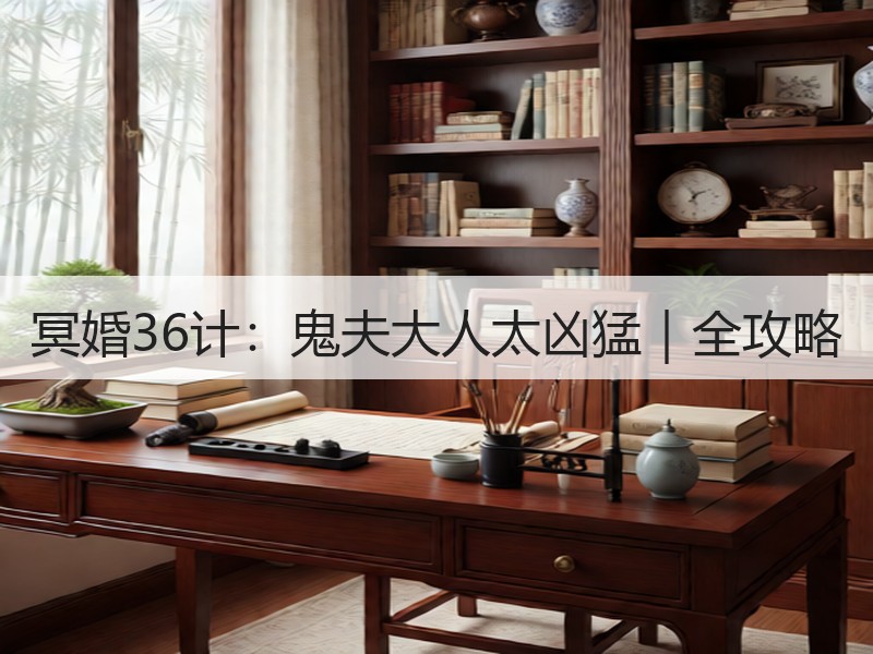 冥婚36计：鬼夫大人太凶猛｜全攻略