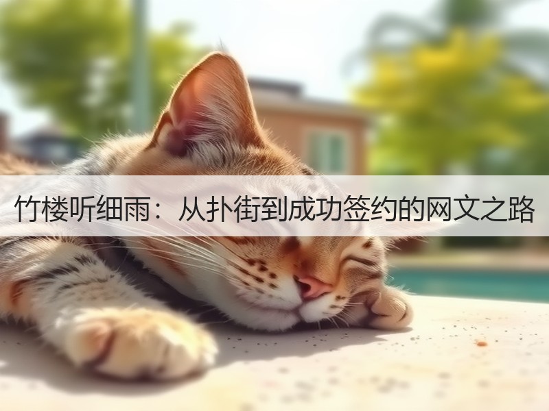 竹楼听细雨：从扑街到成功签约的网文之路