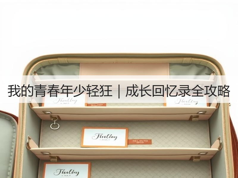 我的青春年少轻狂｜成长回忆录全攻略