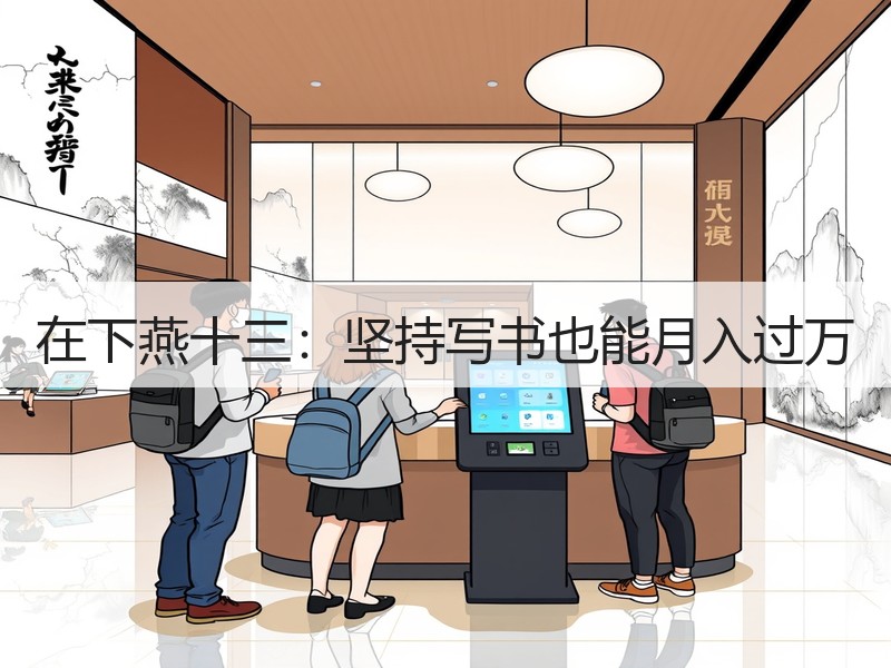 在下燕十三：坚持写书也能月入过万