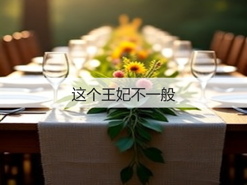 这个王妃不一般