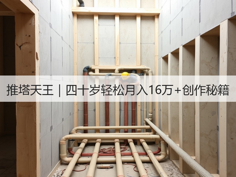 推塔天王｜四十岁轻松月入16万+创作秘籍