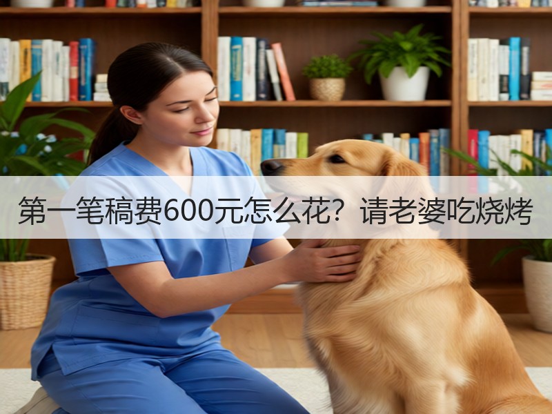 第一笔稿费600元怎么花？请老婆吃烧烤
