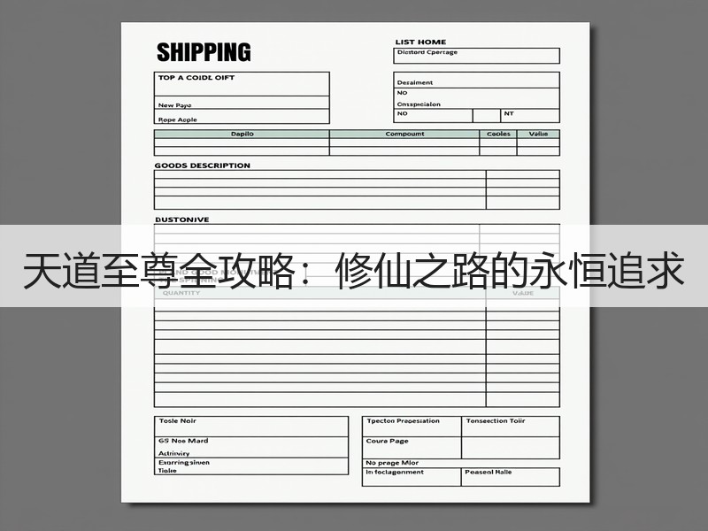 天道至尊全攻略：修仙之路的永恒追求