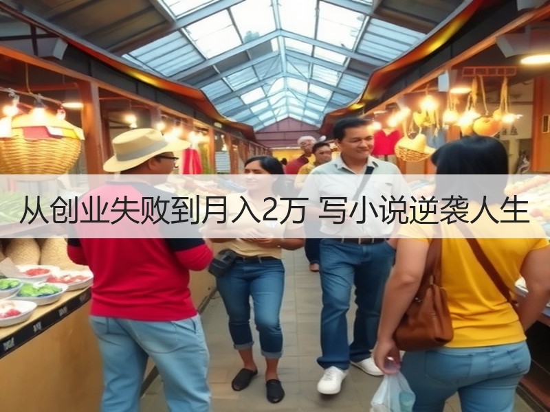 从创业失败到月入2万 写小说逆袭人生