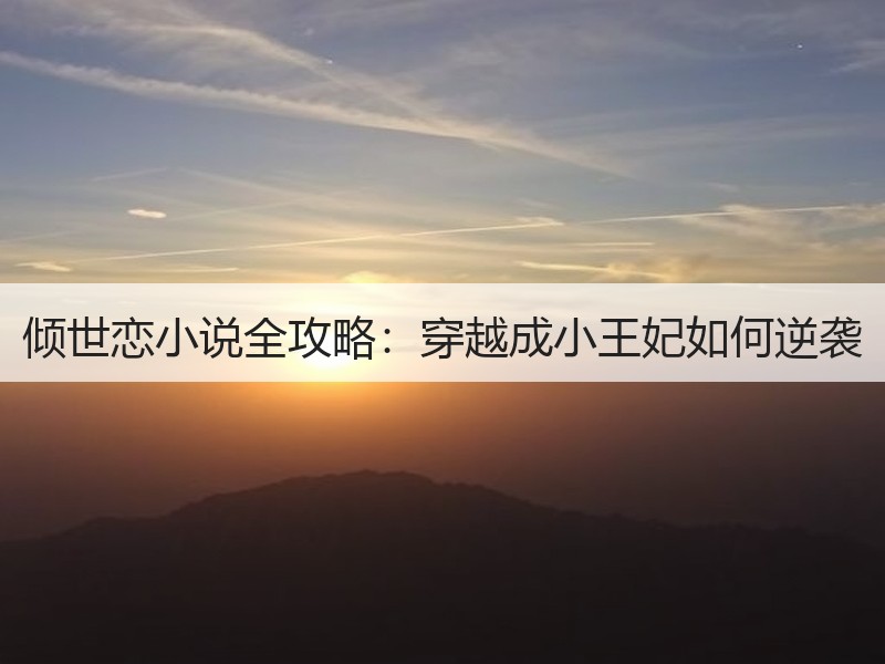 倾世恋小说全攻略：穿越成小王妃如何逆袭