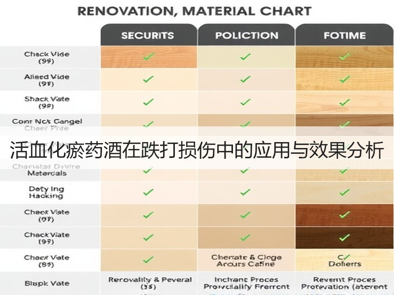 活血化瘀药酒在跌打损伤中的应用与效果分析