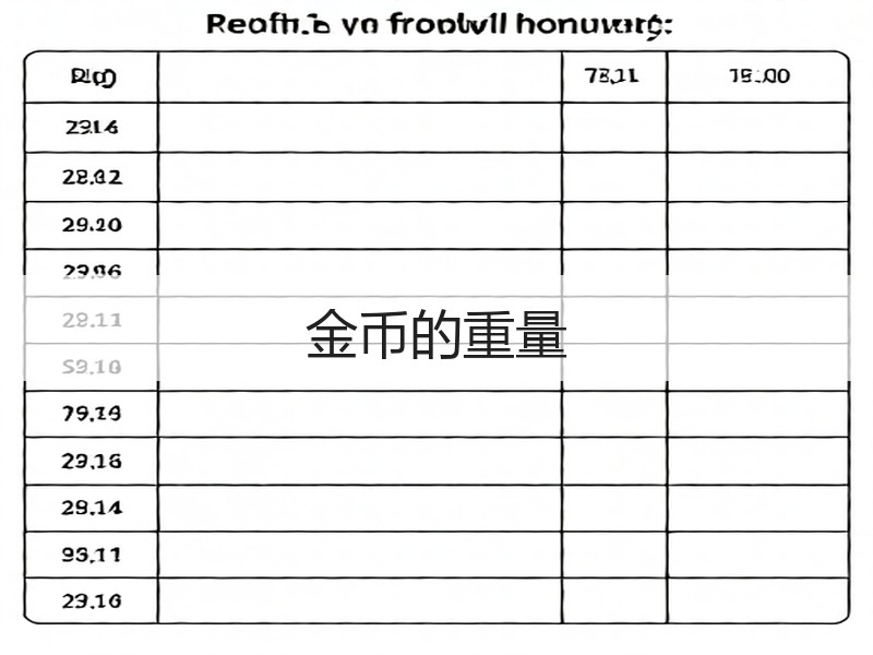 金币的重量