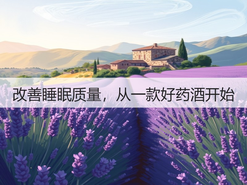 改善睡眠质量，从一款好药酒开始