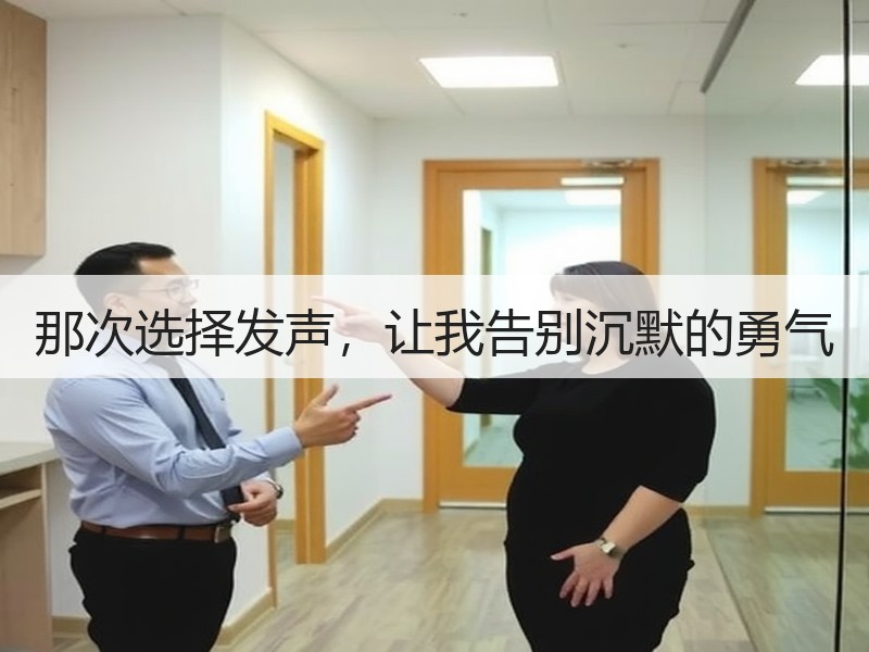 那次选择发声，让我告别沉默的勇气