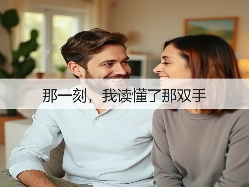 那一刻，我读懂了那双手