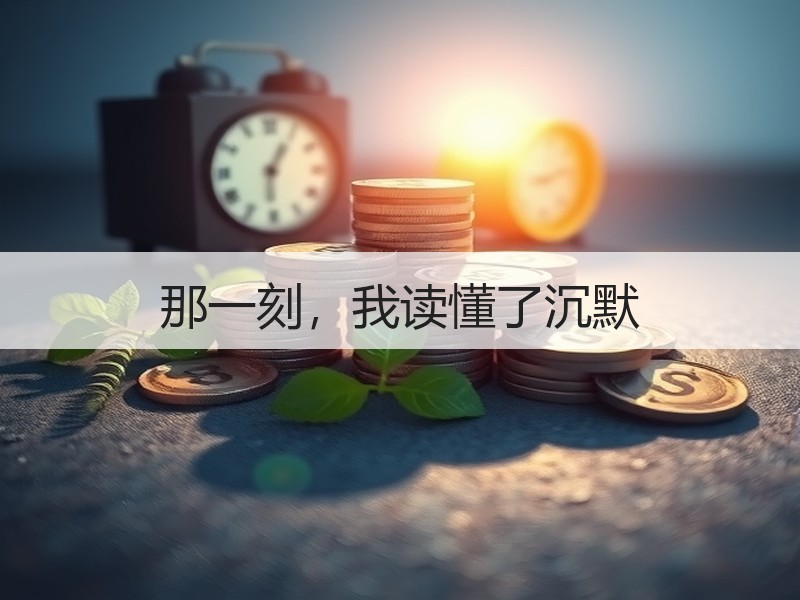 那一刻，我读懂了沉默