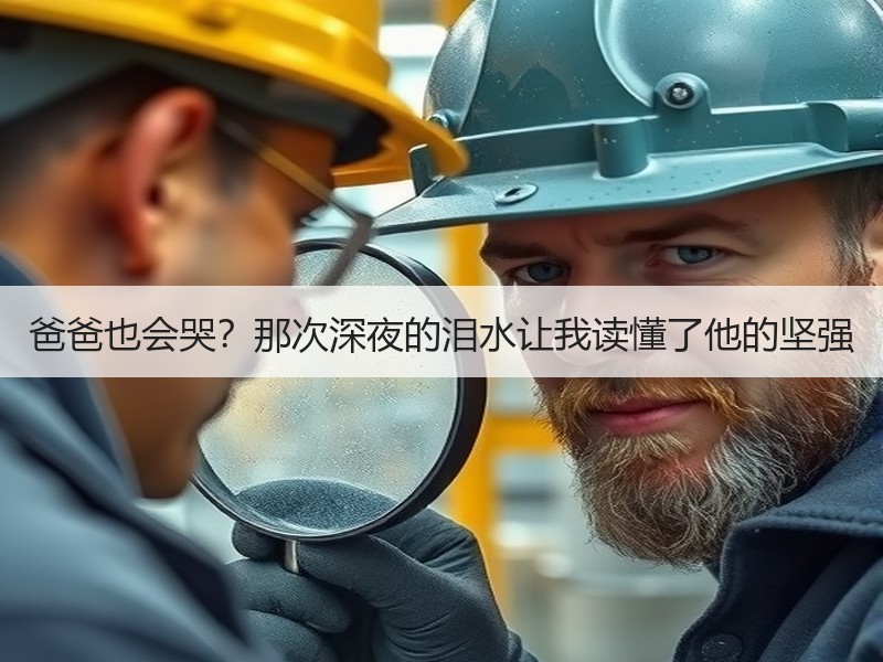 爸爸也会哭？那次深夜的泪水让我读懂了他的