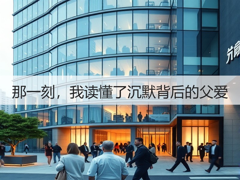那一刻，我读懂了沉默背后的父爱