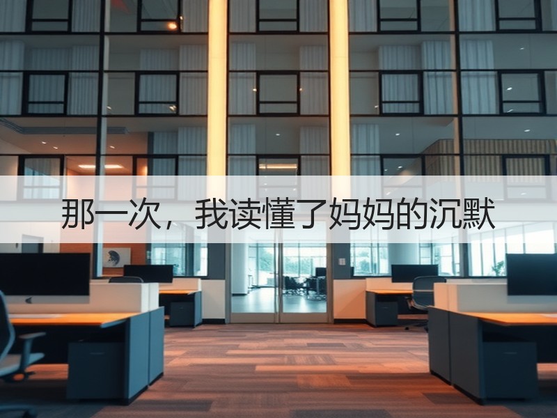 那一次，我读懂了妈妈的沉默