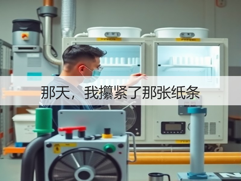 那天，我攥紧了那张纸条
