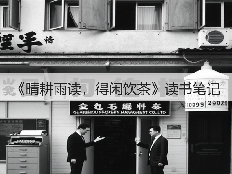 《晴耕雨读，得闲饮茶》读书笔记