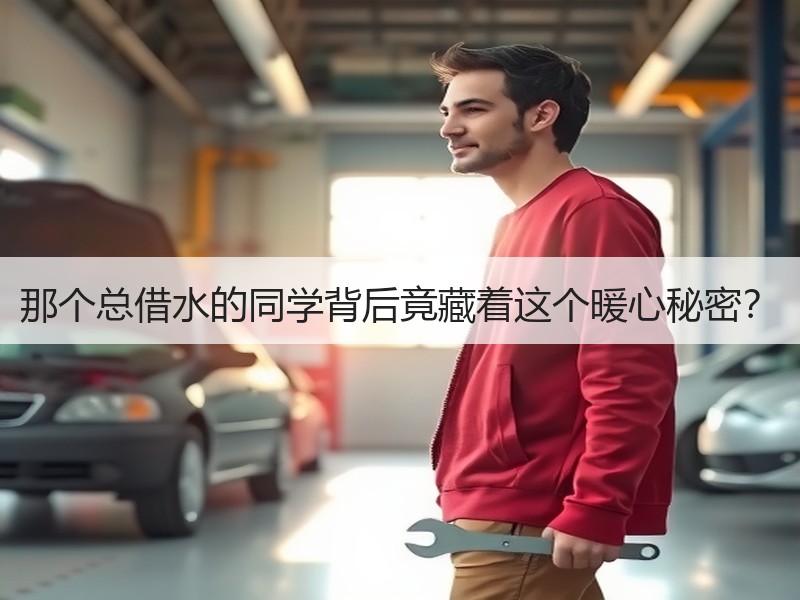 那个总借水的同学背后竟藏着这个暖心秘密？