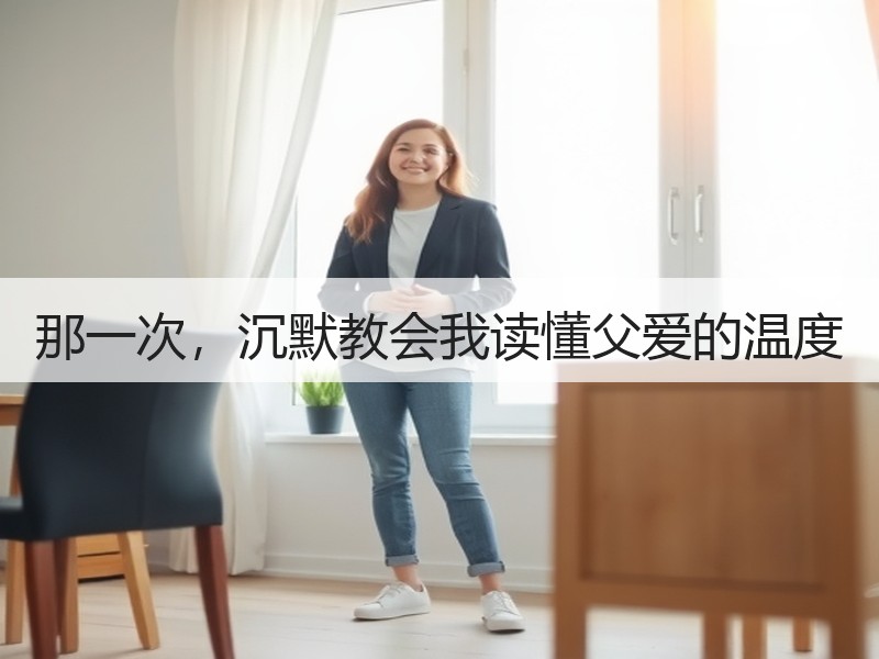 那一次，沉默教会我读懂父爱的温度