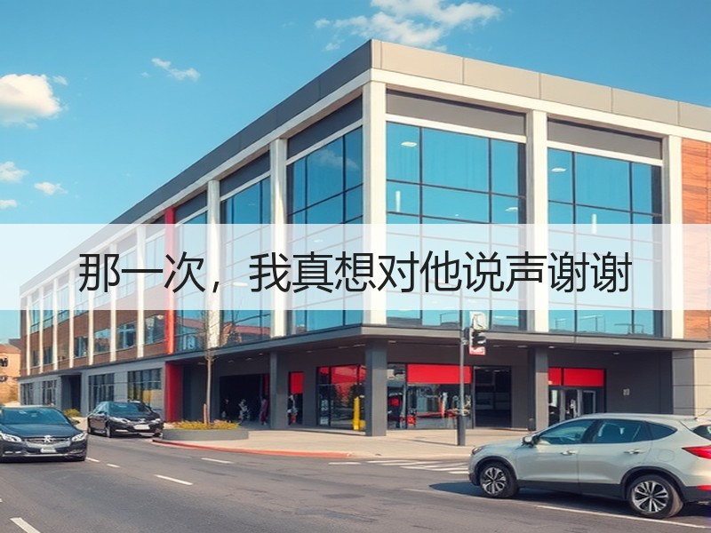 那一次，我真想对他说声谢谢