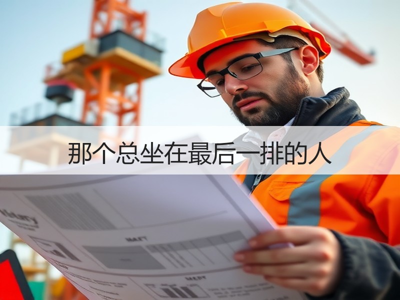 那个总坐在最后一排的人