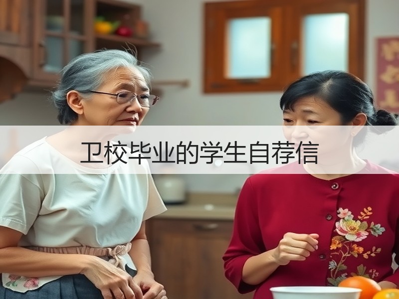 卫校毕业的学生自荐信