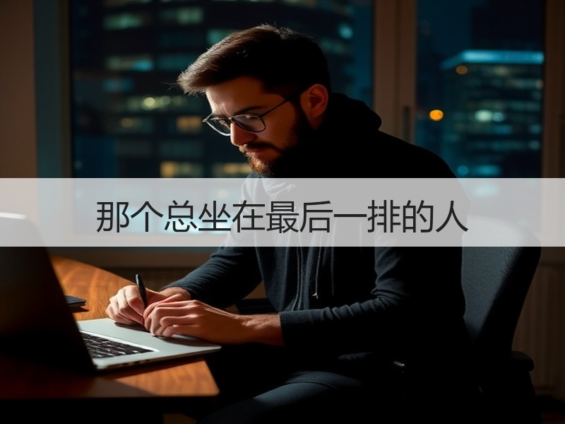 那个总坐在最后一排的人