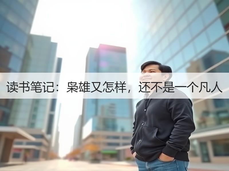 读书笔记：枭雄又怎样，还不是一个凡人