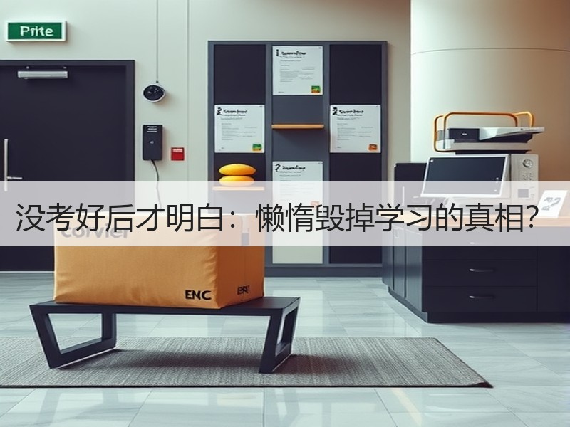 没考好后才明白：懒惰毁掉学习的真相？