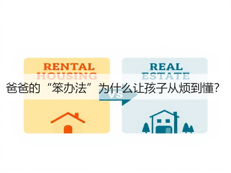 爸爸的“笨办法”为什么让孩子从烦到懂？