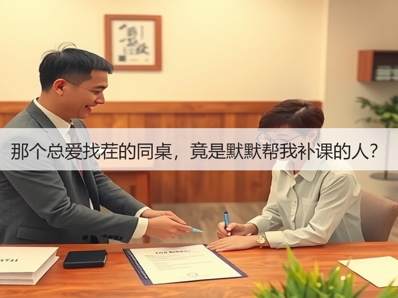 那个总爱找茬的同桌，竟是默默帮我补课的人