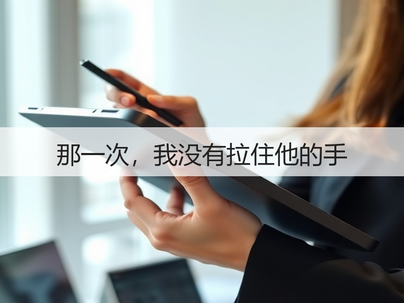 那一次，我没有拉住他的手