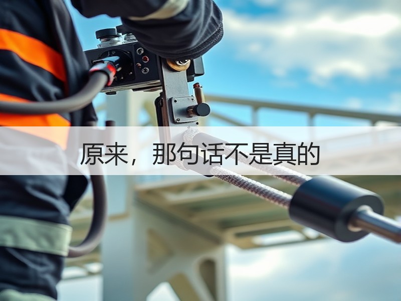 原来，那句话不是真的