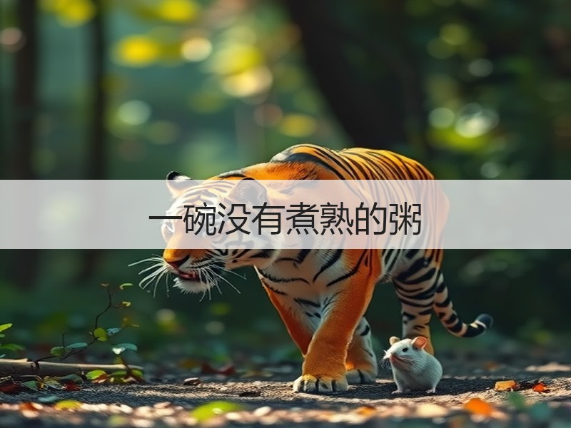 一碗没有煮熟的粥
