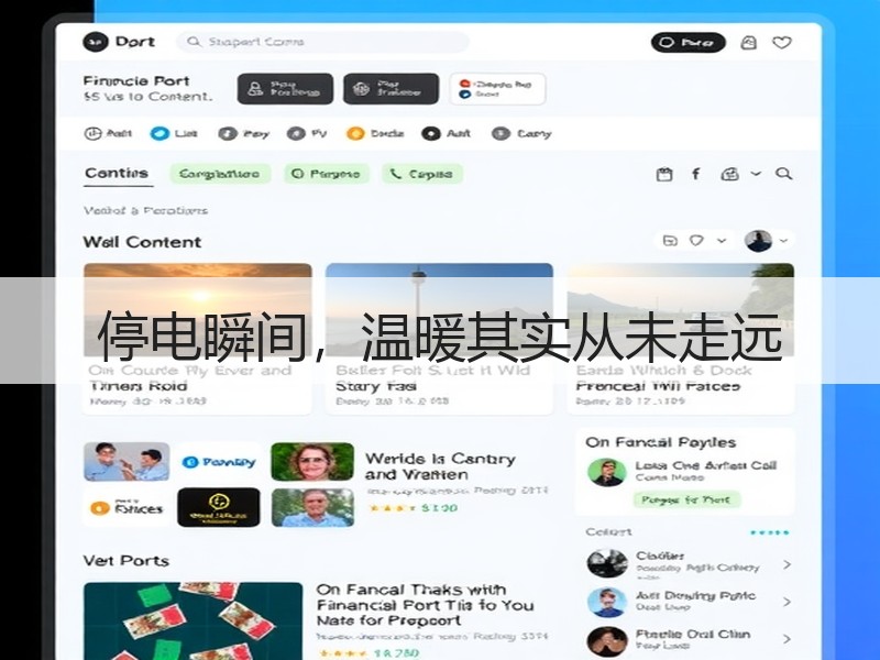 停电瞬间，温暖其实从未走远