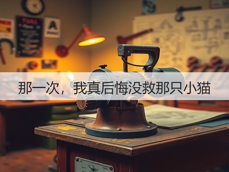那一次，我真后悔没救那只小猫