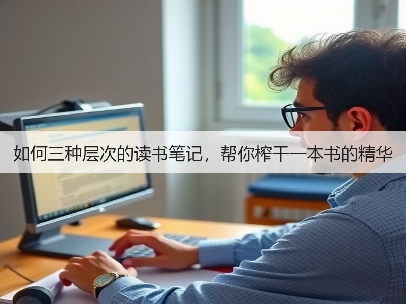 如何三种层次的读书笔记，帮你榨干一本书的