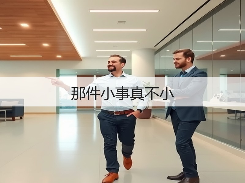 那件小事真不小