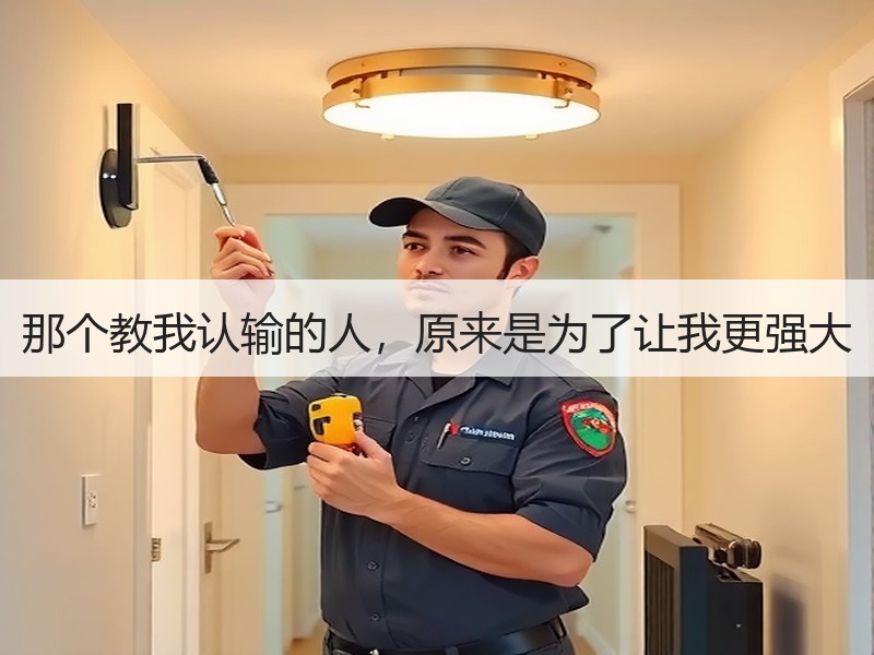 那个教我认输的人，原来是为了让我更强大