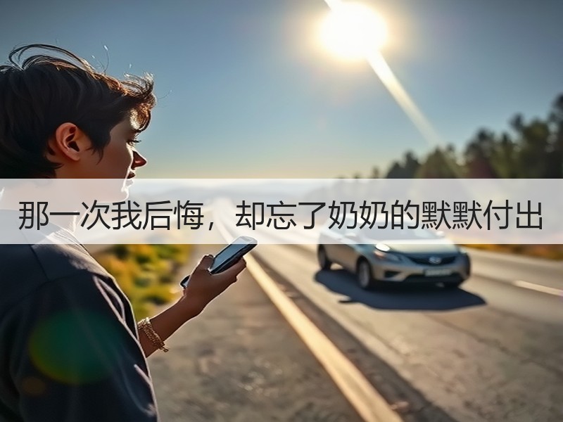 那一次我后悔，却忘了奶奶的默默付出