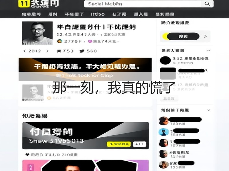 那一刻，我真的慌了