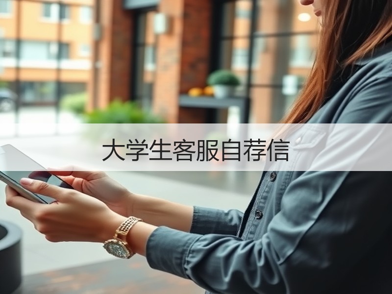 大学生客服自荐信