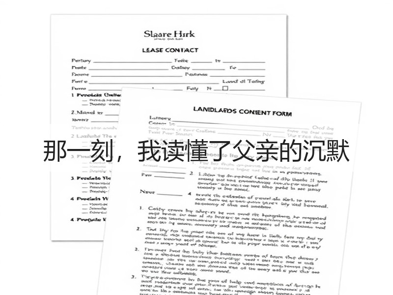 那一刻，我读懂了父亲的沉默