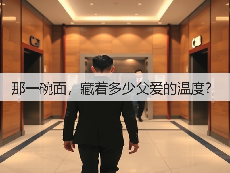 那一碗面，藏着多少父爱的温度？